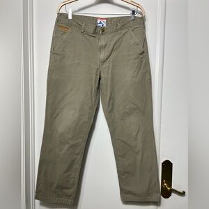 Southern Tide Men's Olive Green Straight-Leg Chinos